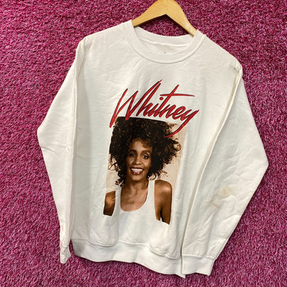 Whitney Houston Self Titled Album Cover Crewneck Sweater Small
