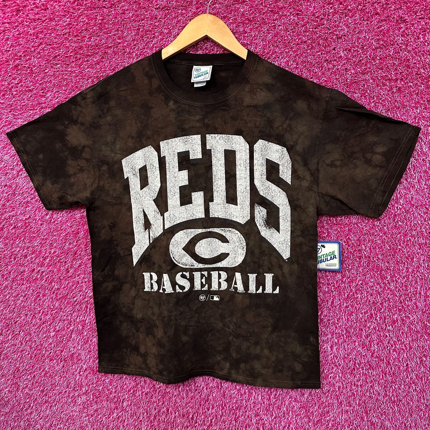 Cincinnati Reds Baseball Training Camp MLB Camo Tie Dye L
