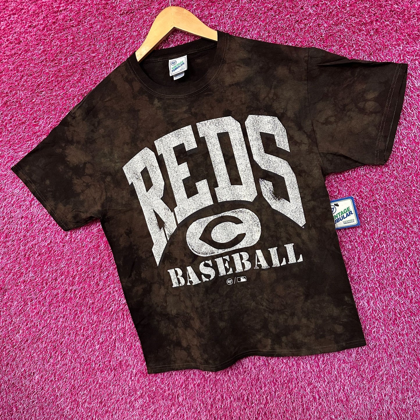 Cincinnati Reds Baseball Training Camp MLB Camo Tie Dye L