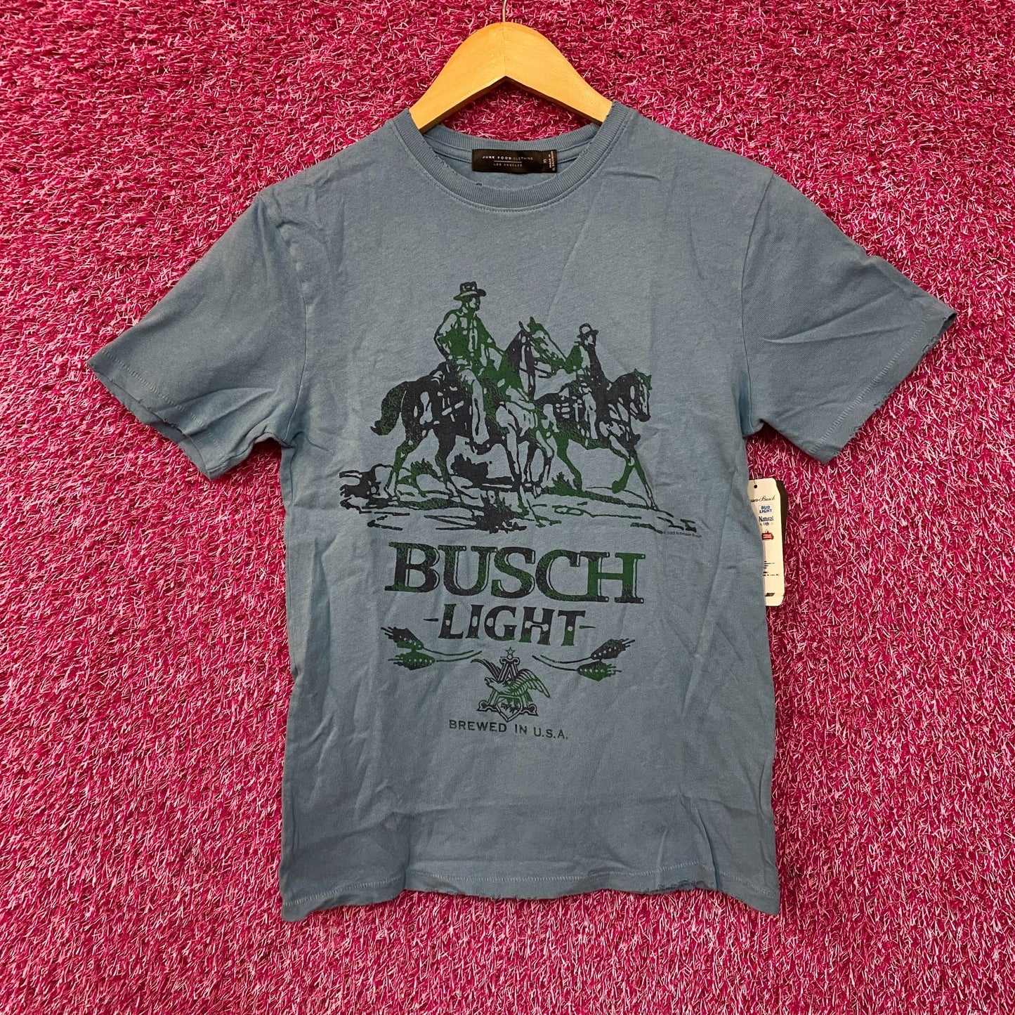 Junk Food Clothing Busch Light Vintage-Style T-Shirt XS