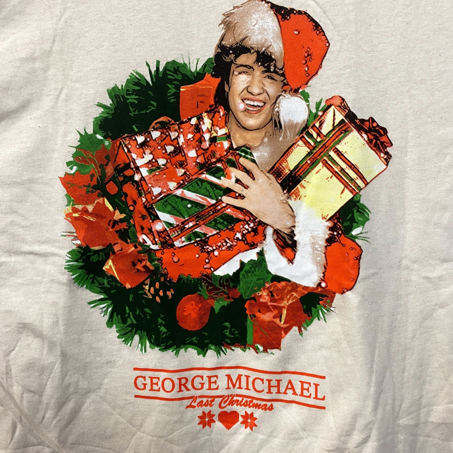 George Michael Last Christmas Portrait T-Shirt XL