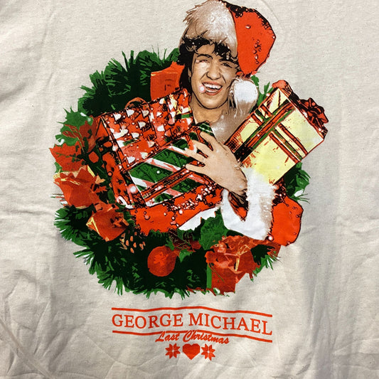 George Michael Last Christmas Portrait T-Shirt XL