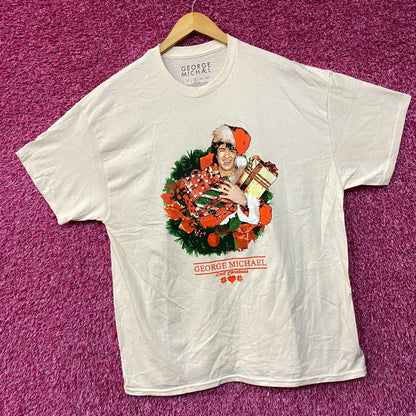 George Michael Last Christmas Portrait T-Shirt XL