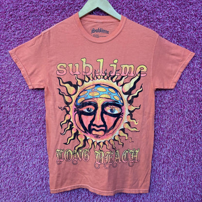 Sublime Monochrome Orange Logo Rock Tee size XS