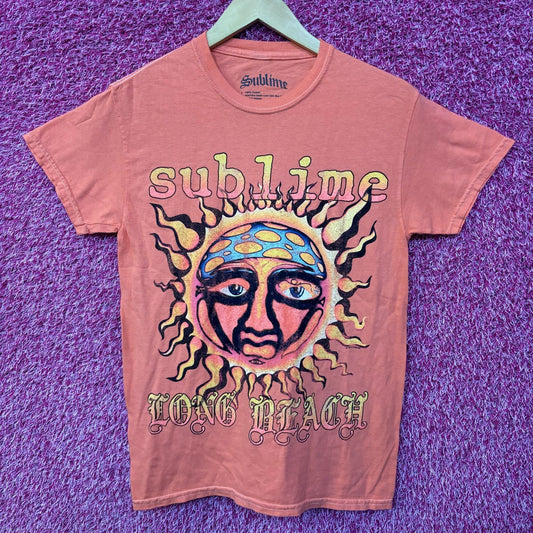 Sublime Monochrome Orange Logo Rock Tee size XS
