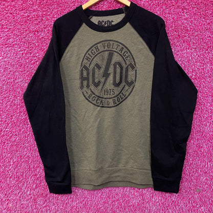 AC/DC High Voltage Logo Band Crewneck Sweatshirt size Large