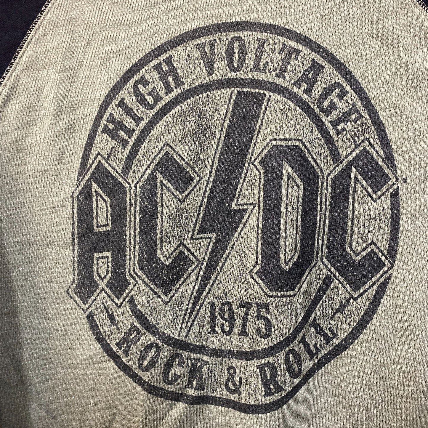 AC/DC High Voltage Logo Band Crewneck Sweatshirt size Large
