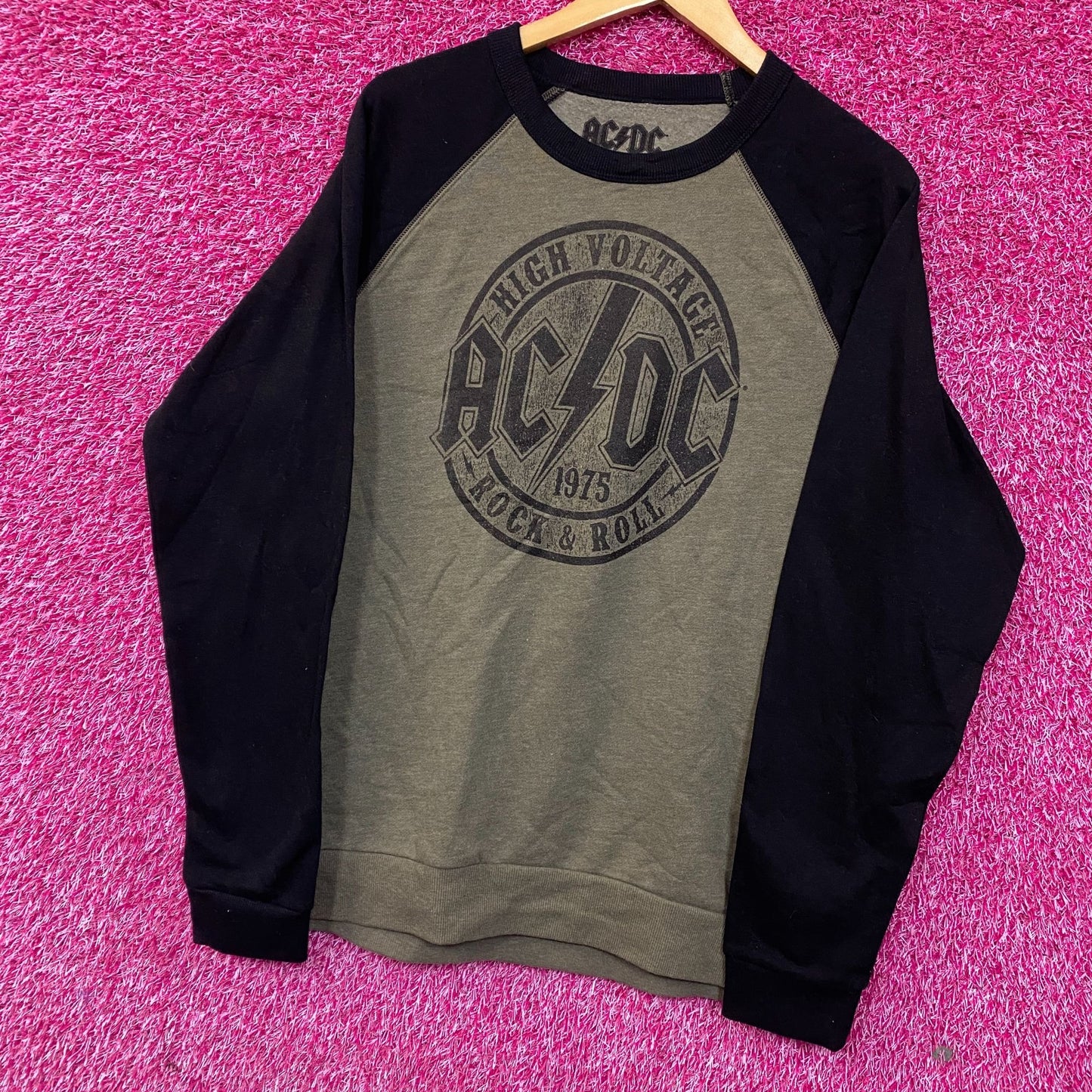 AC/DC High Voltage Logo Band Crewneck Sweatshirt size Large