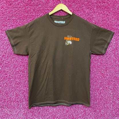 Hooters Where Angels Get their Wings Graphic Design Promo T-shirt Large