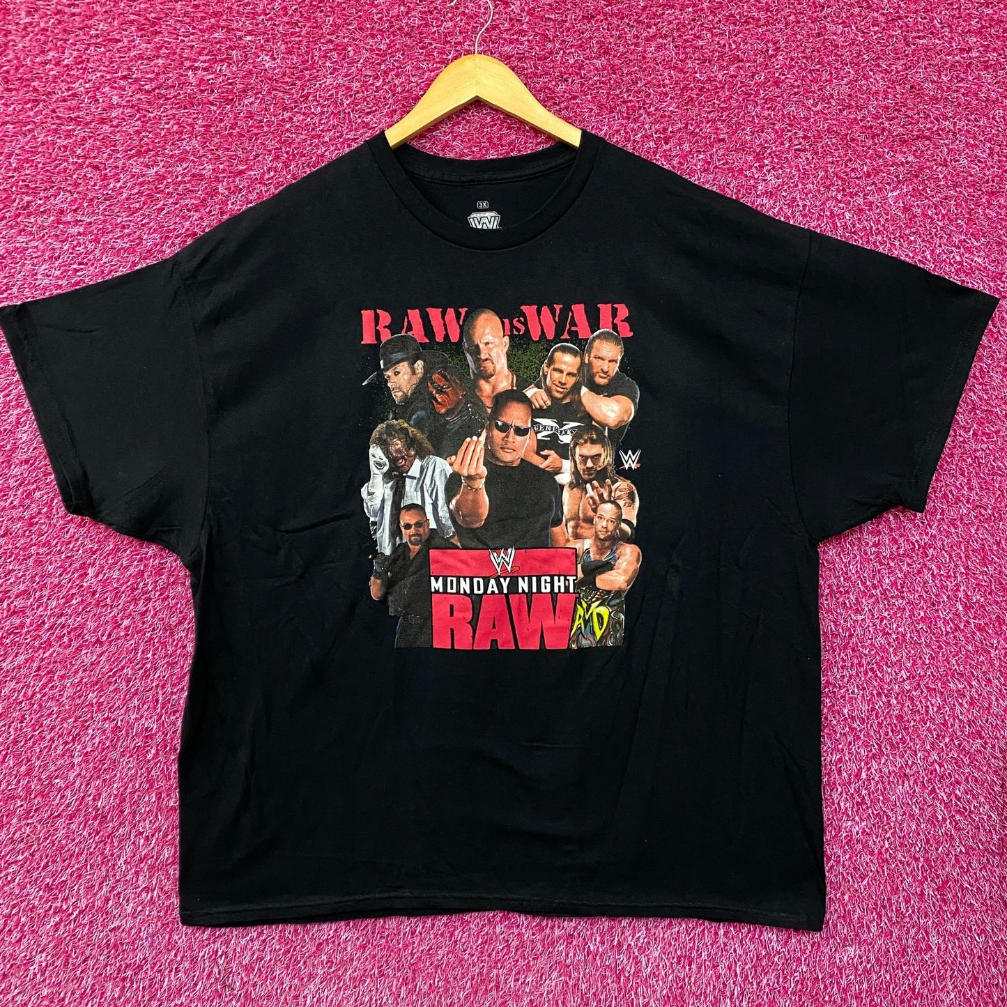 WWE Monday Night Raw Poster Raw is War T-Shirt 3X