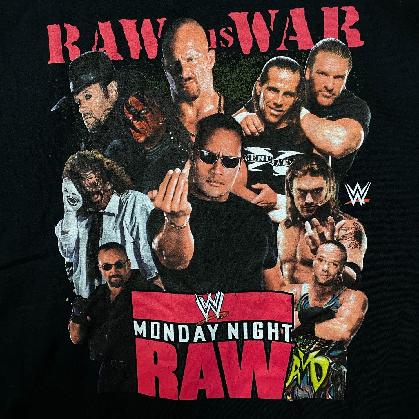 WWE Monday Night Raw Poster Raw is War T-Shirt 3X
