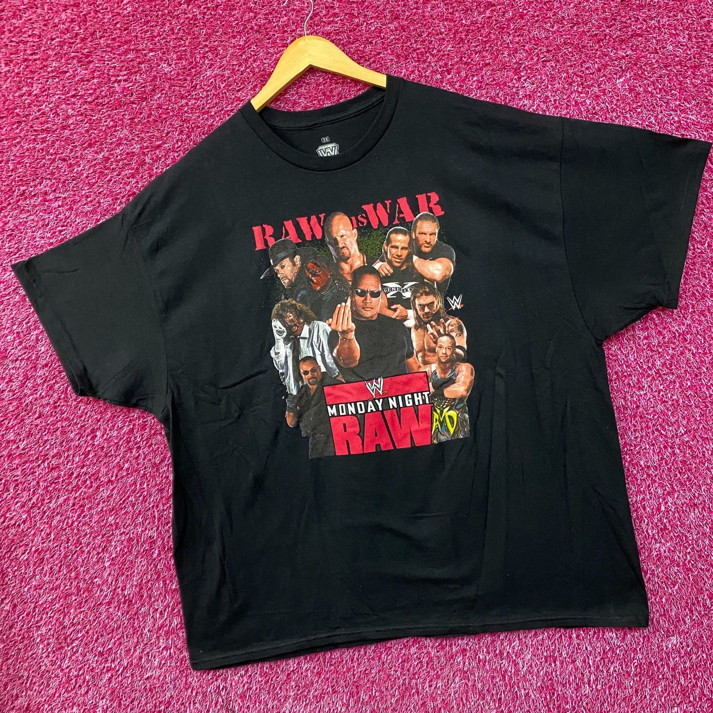 WWE Monday Night Raw Poster Raw is War T-Shirt 3X