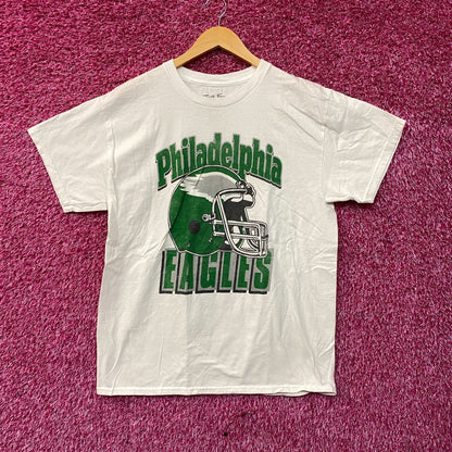 Junk Food Clothing NFL Philadelphia Eagles Throwback Helmet Logo T-Shirt Medium