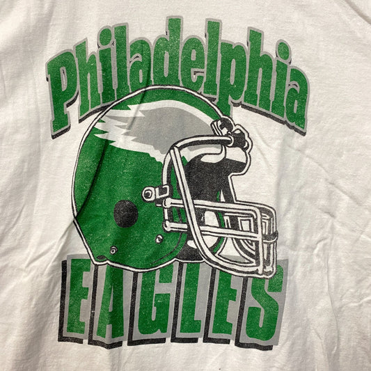 Junk Food Clothing NFL Philadelphia Eagles Throwback Helmet Logo T-Shirt Medium