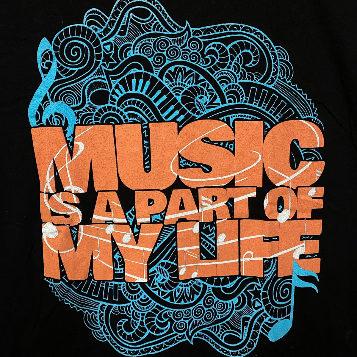 Music Is A Part of My Life Tshirt size Medium