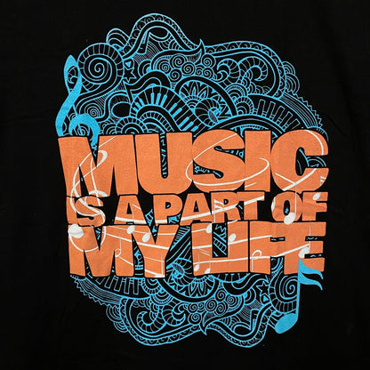 Music Is A Part of My Life Tshirt size Medium