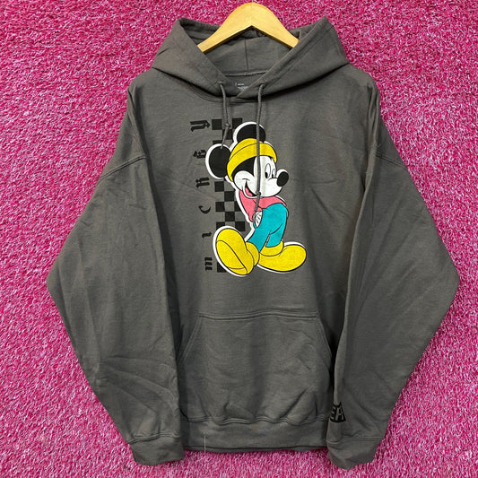 Neff x Disney Mickey Mouse Fisherman Cartoon Hoodie size XL