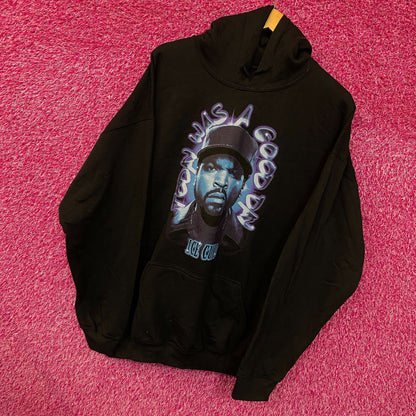 Ice Cube Today Was A Good Day Neon West Coast Rap Hoodie L