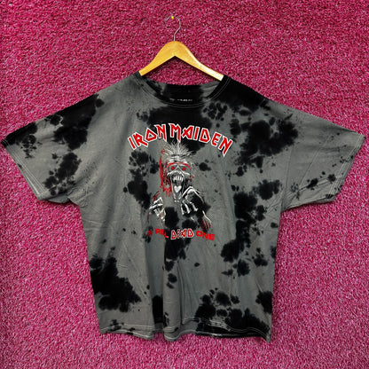 Iron Maiden a Real Dead One Tie Dye Tshirt size 2x