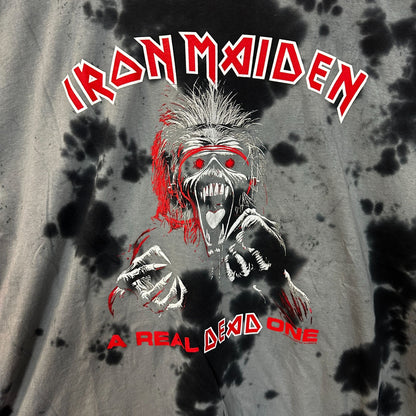 Iron Maiden a Real Dead One Tie Dye Tshirt size 2x