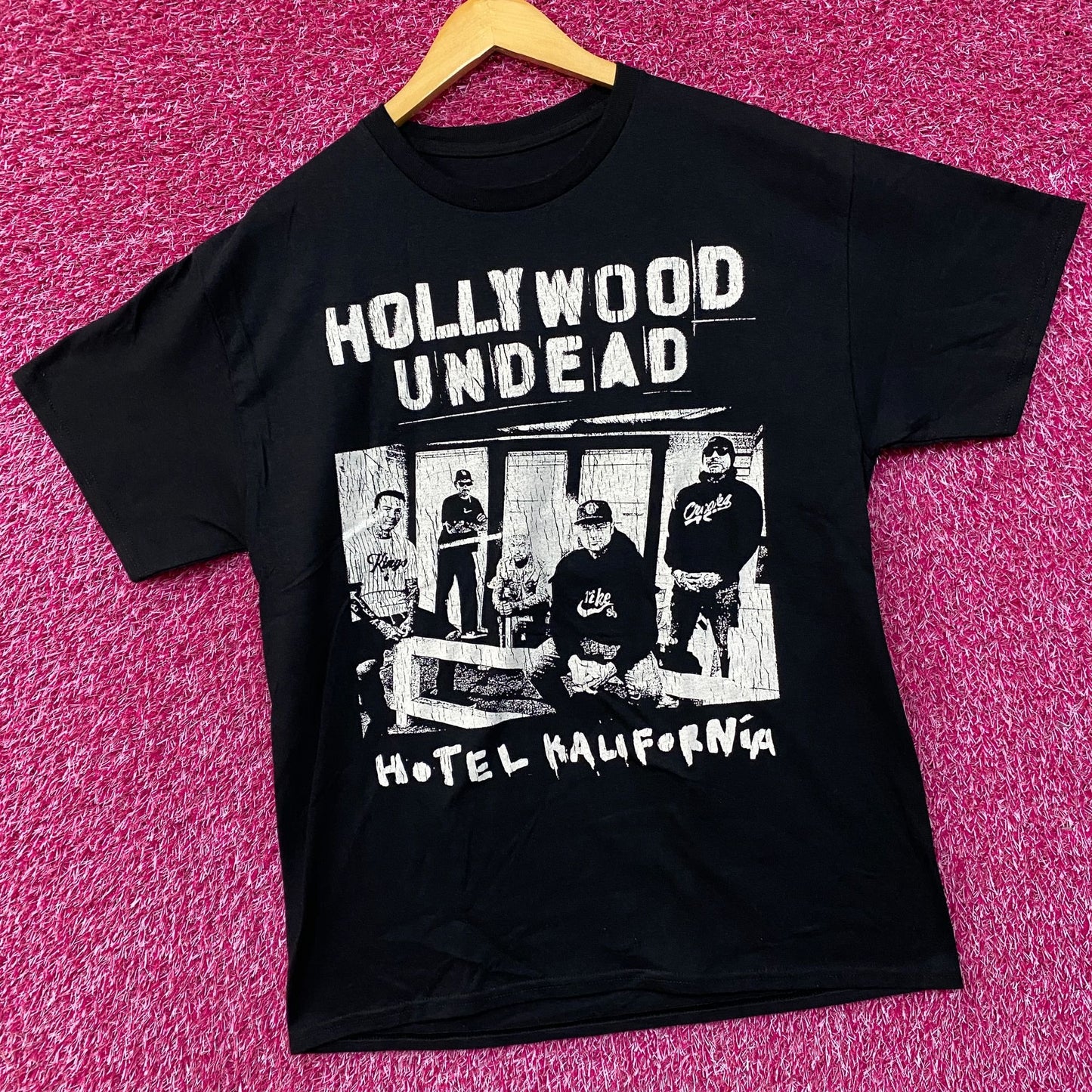 Hollywood Undead Hotel Kalifornia Nu Metal Band T-Shirt Large
