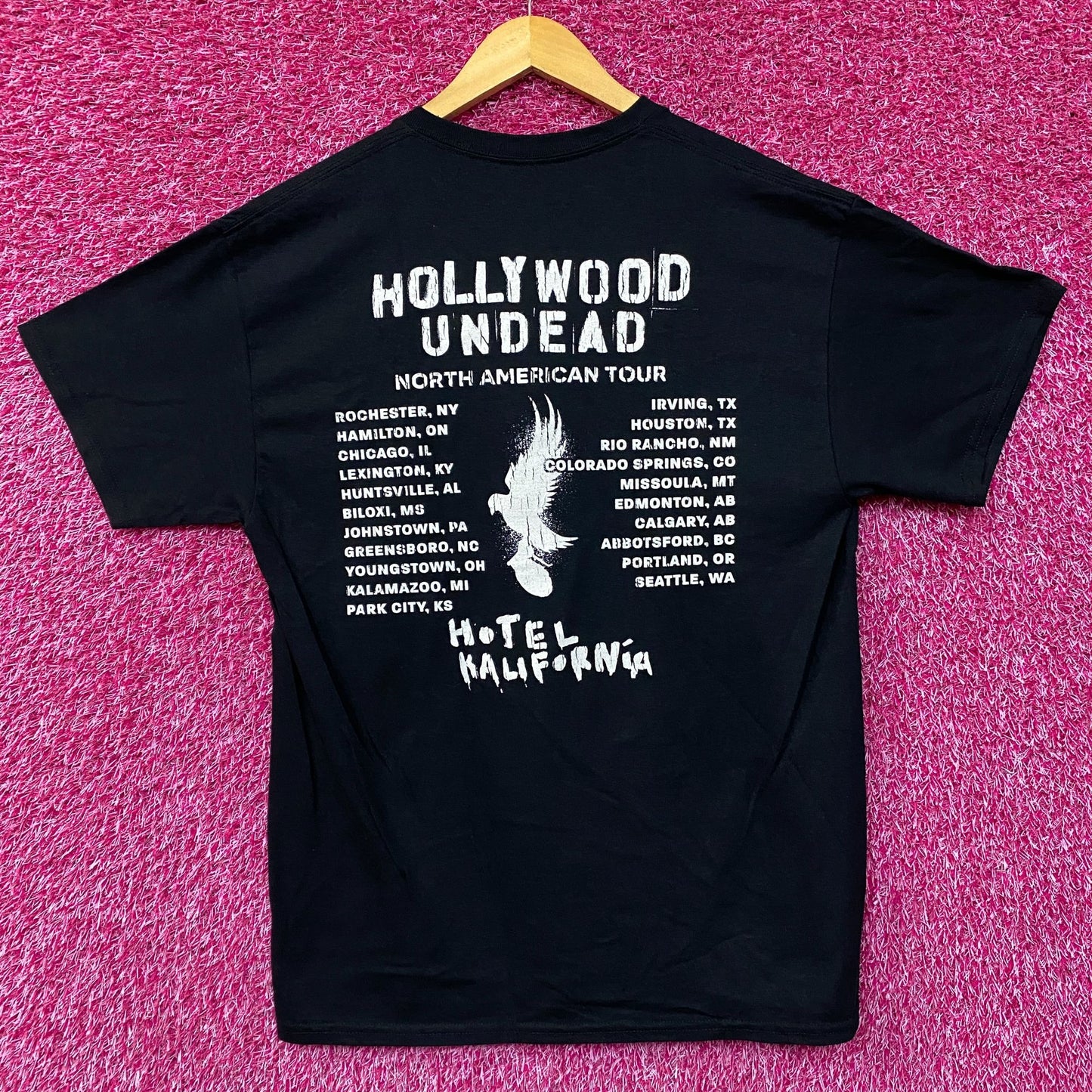 Hollywood Undead Hotel Kalifornia Nu Metal Band T-Shirt Large