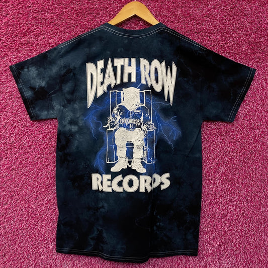 Death Row Records Logo Tie dye  blue Tshirt size medium