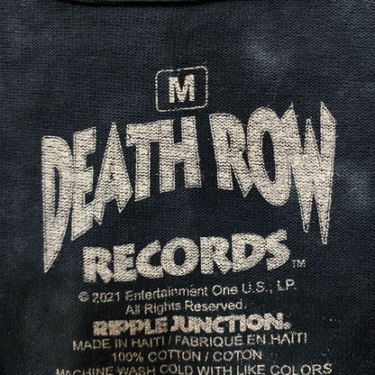 Death Row Records Logo Tie dye  blue Tshirt size medium
