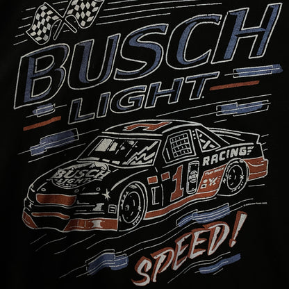 Busch Light Speed Racing Car Graphic Design T-Shirt Medium