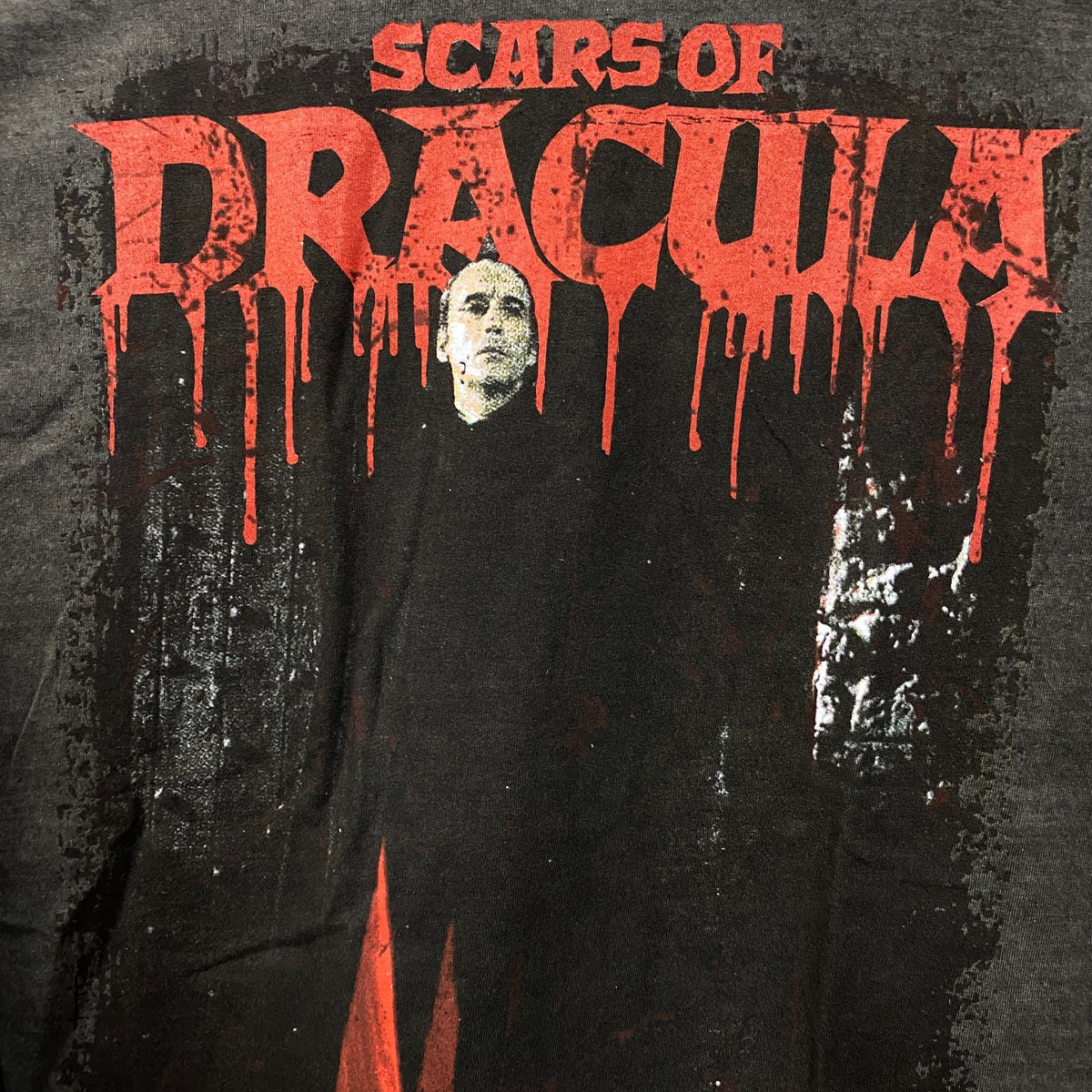 Scars of Dracula Classic 1970 Horror Film Graphic T-Shirt Large