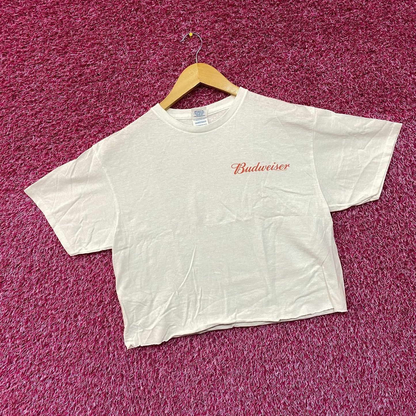 World Renowned Budweiser King Of Beers Crop Top Promo T-Shirt Medium