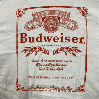 World Renowned Budweiser King Of Beers Crop Top Promo T-Shirt Medium