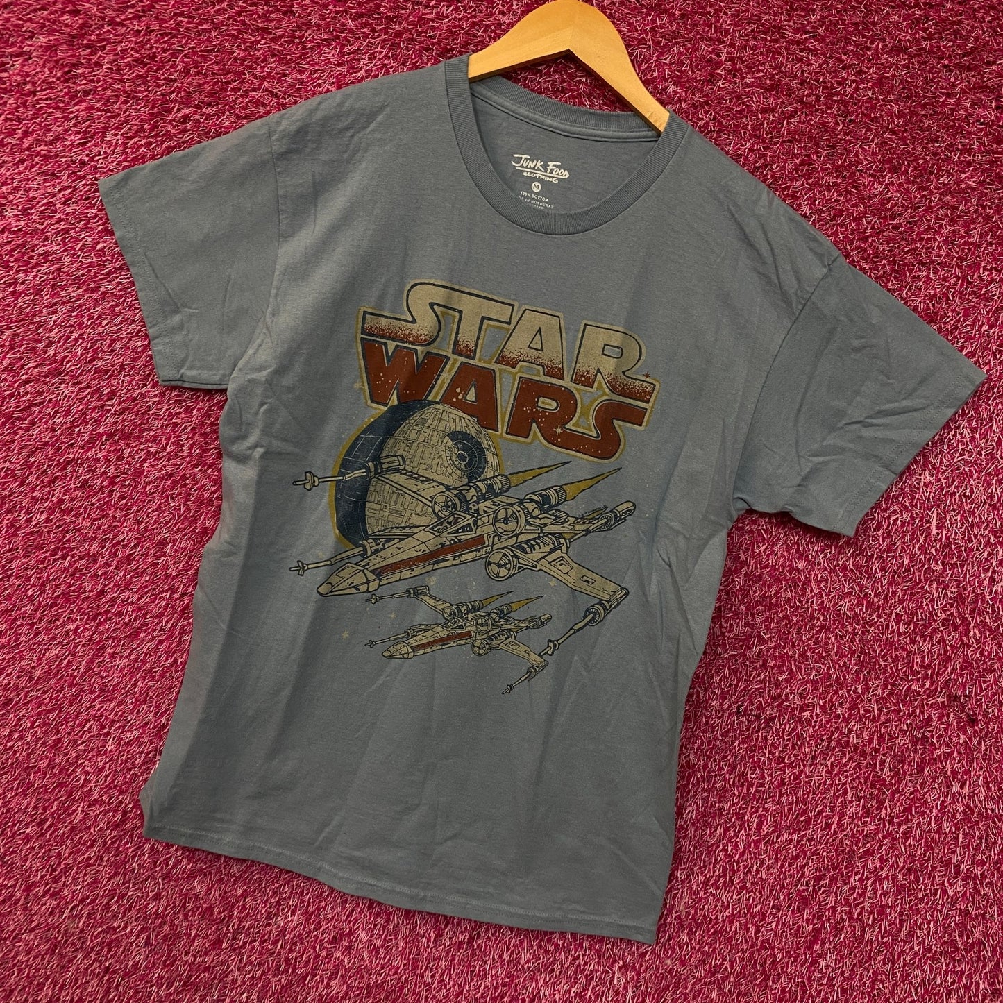 Junk Food Star Wars X-Wing Fighter Retro Graphic T-Shirt Medium