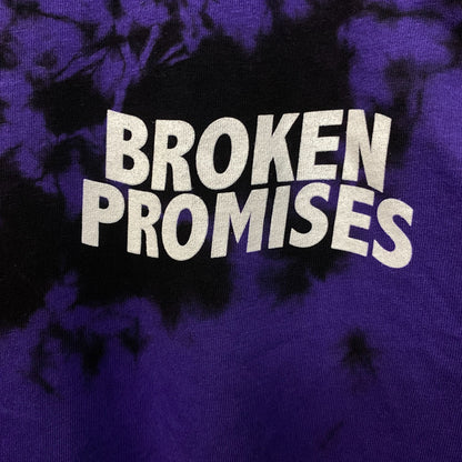 Broken Promises Checkered Pattern Tie Dye Long Sleeve L