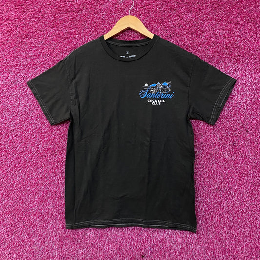 Strange Daze Santorini Cocktail Club Graphic T-Shirt Medium
