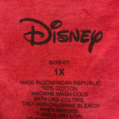 Disney Santa Stitch Red Tie Dye Tshirt size 1X
