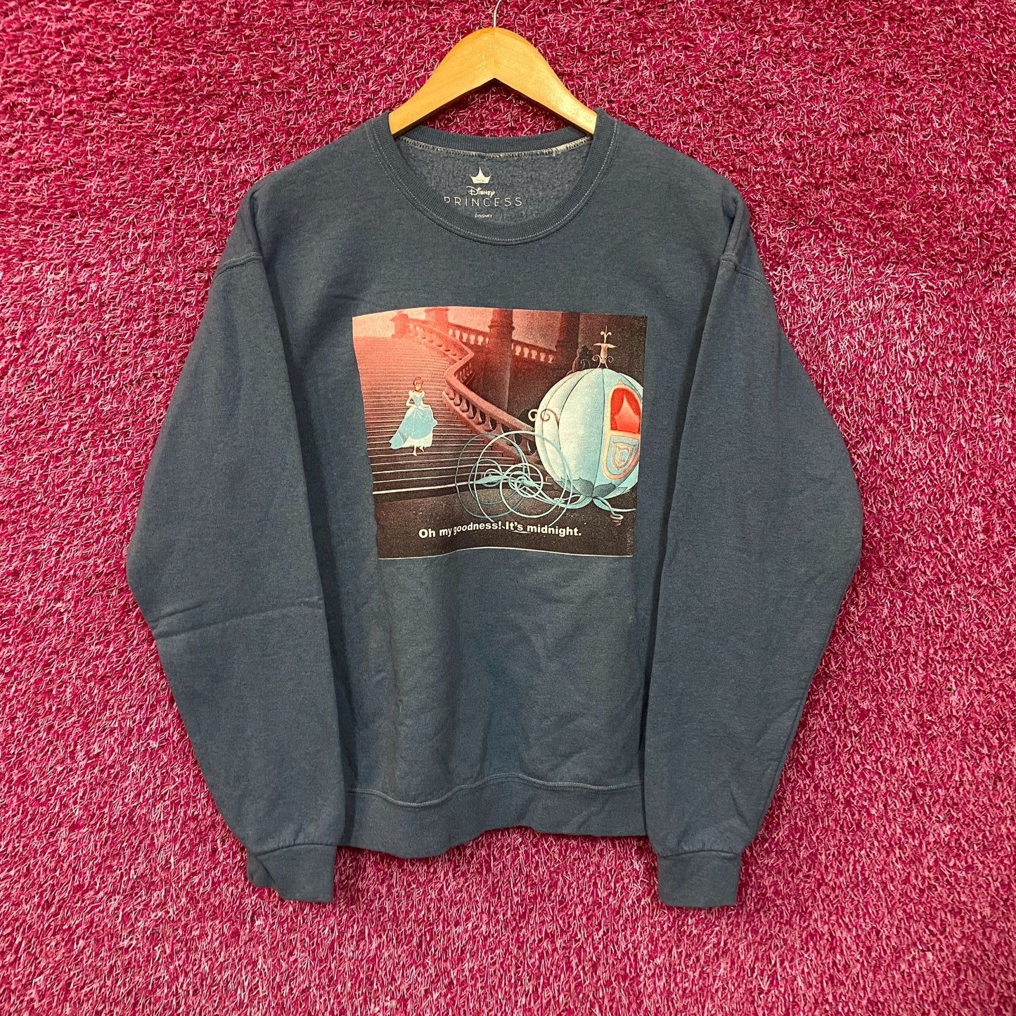 Cinderella Disney Animated Studios Movie Princess Crewneck L