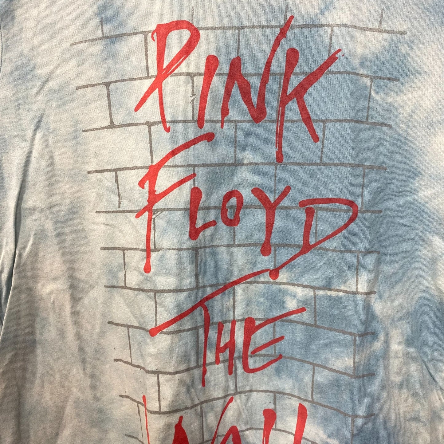 Pink Floyd The Wall Album Cover Band Tie Dye T-shirt Medium