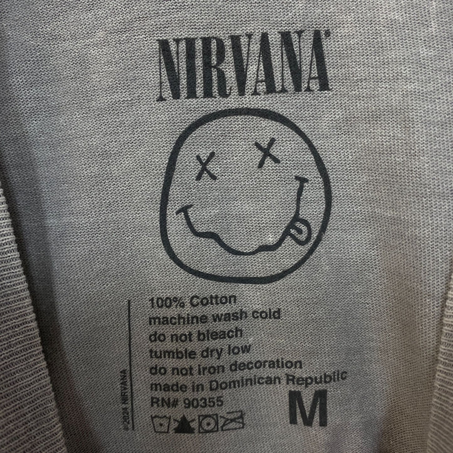 Nirvana In Utero Album Fairy Grunge Band T-Shirt Medium