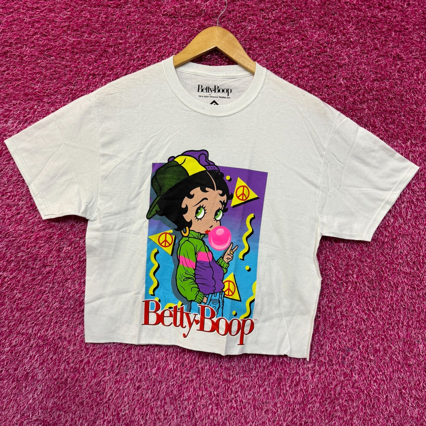 Betty Boop Urban Popping Bubblegum Hip Hop Betty Crop Top M