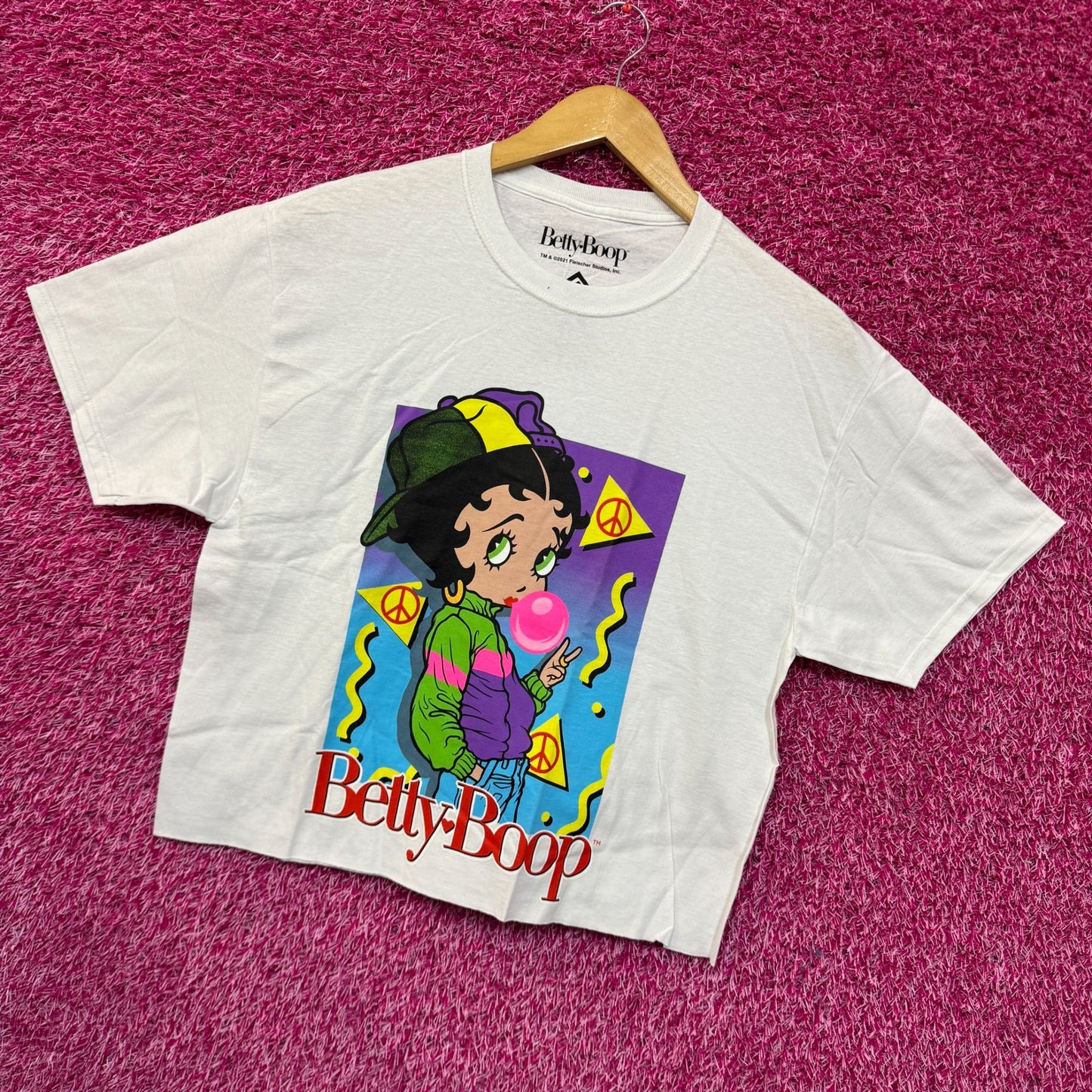 Betty Boop Urban Popping Bubblegum Hip Hop Betty Crop Top M