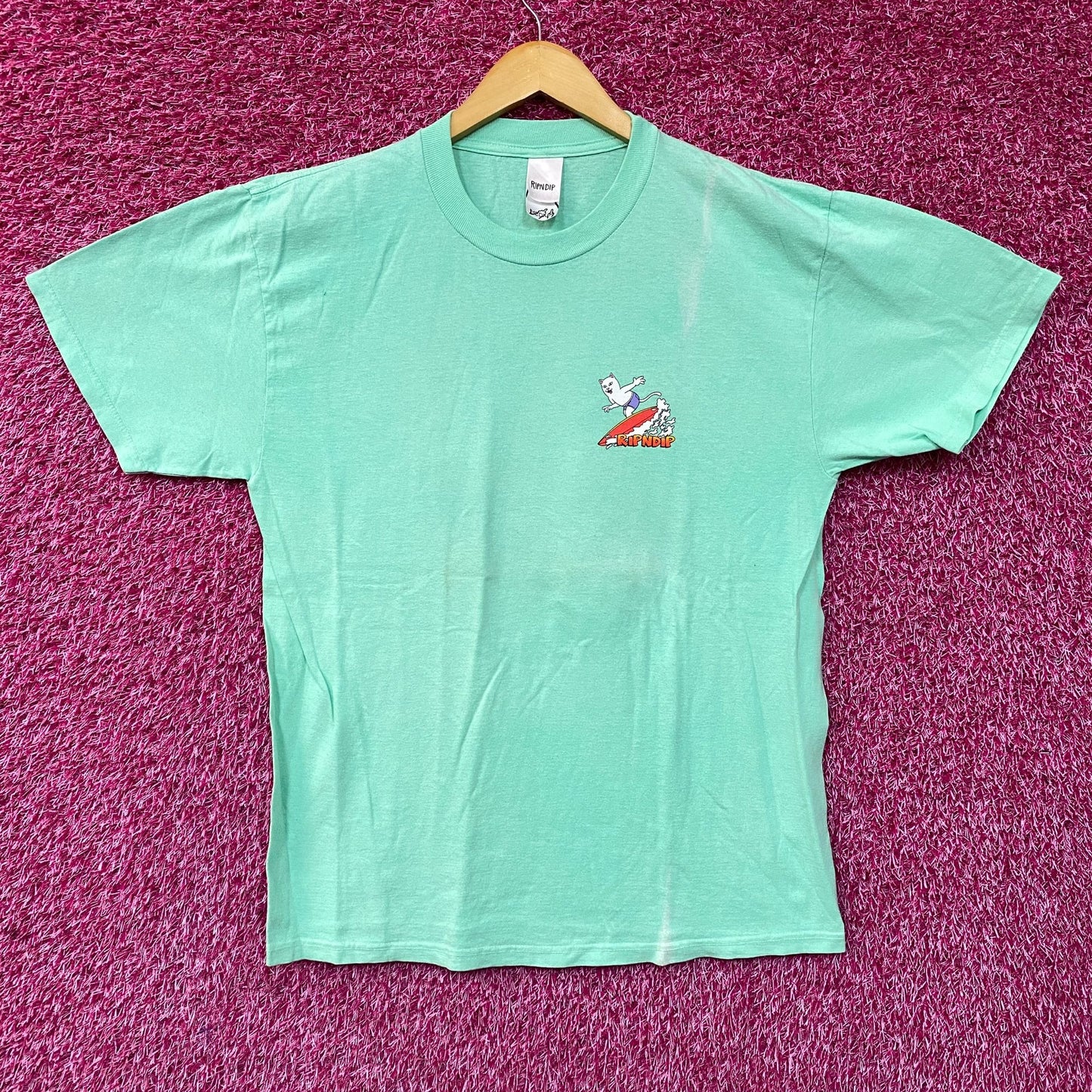Ripndip Off My Wave Lord Nermal Turquoise T-Shirt Medium