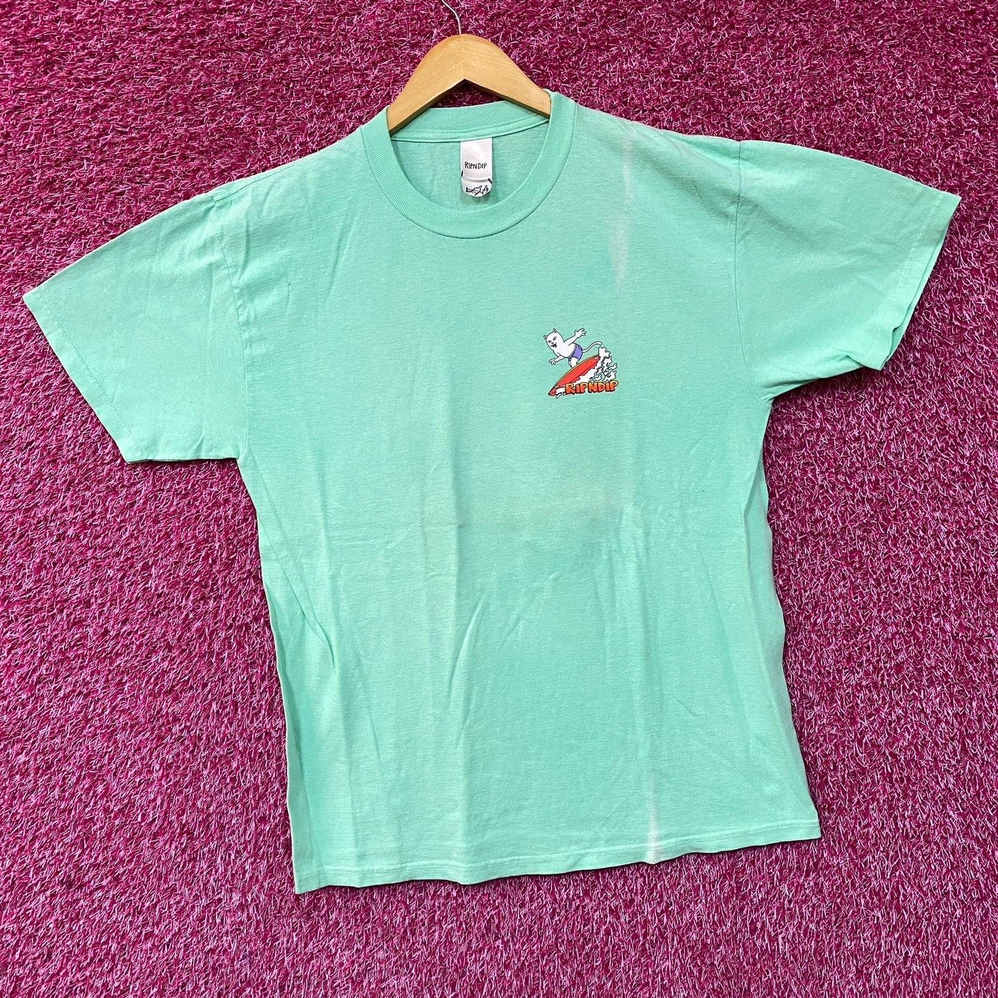 Ripndip Off My Wave Lord Nermal Turquoise T-Shirt Medium
