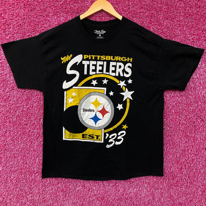Junk Food Clothing Pittsburgh Steelers Star Power Graphic T-Shirt Large