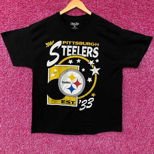 Junk Food Clothing Pittsburgh Steelers Star Power Graphic T-Shirt Large
