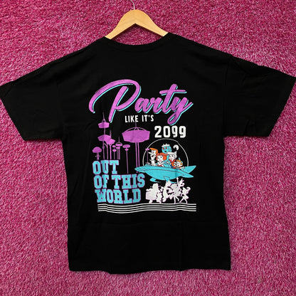 The Jetsons "Out Of This World" Glow In The Dark Graphic T-Shirt Large