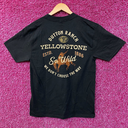 Yellowstone Dutton Ranch "So Wild" Graphic T-Shirt Small
