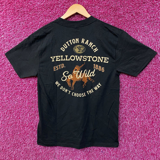 Yellowstone Dutton Ranch "So Wild" Graphic T-Shirt Small