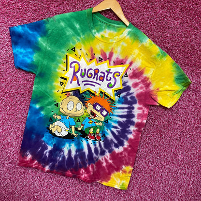 Rugrats Chucky Finster & Tommy Pickles NIckelodeon Tie Dye L