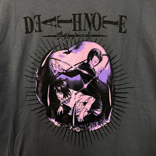Death Note Light Yagami vs L in Ryuks Apple Anime Tee L